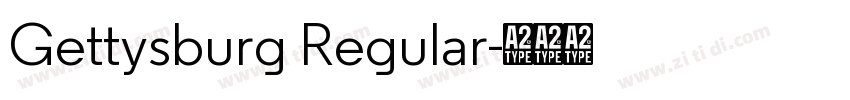 Gettysburg Regular字体转换